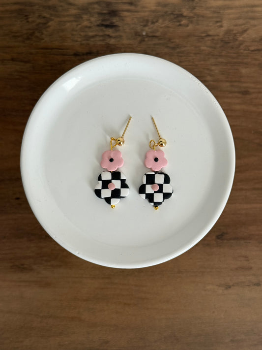 Bead Dangle - Checkered