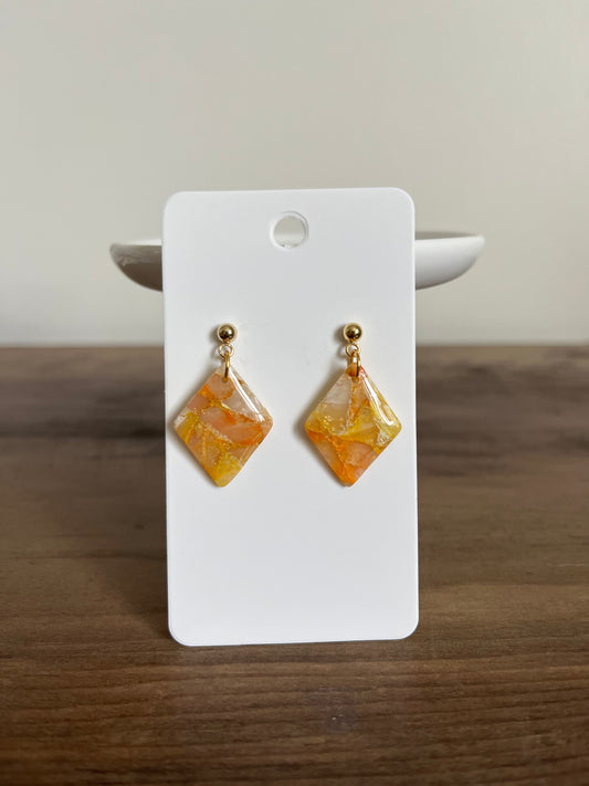 Marbled Diamond Dangle