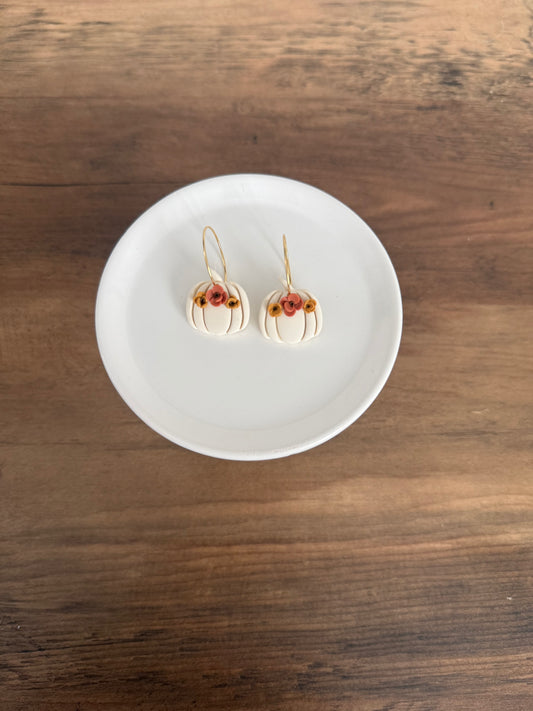 Floral Pumpkin Hoops
