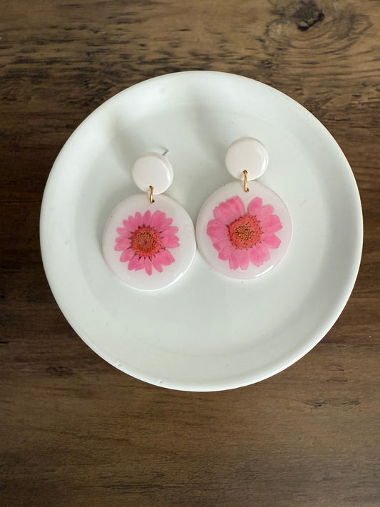 Resin Floral Dangle