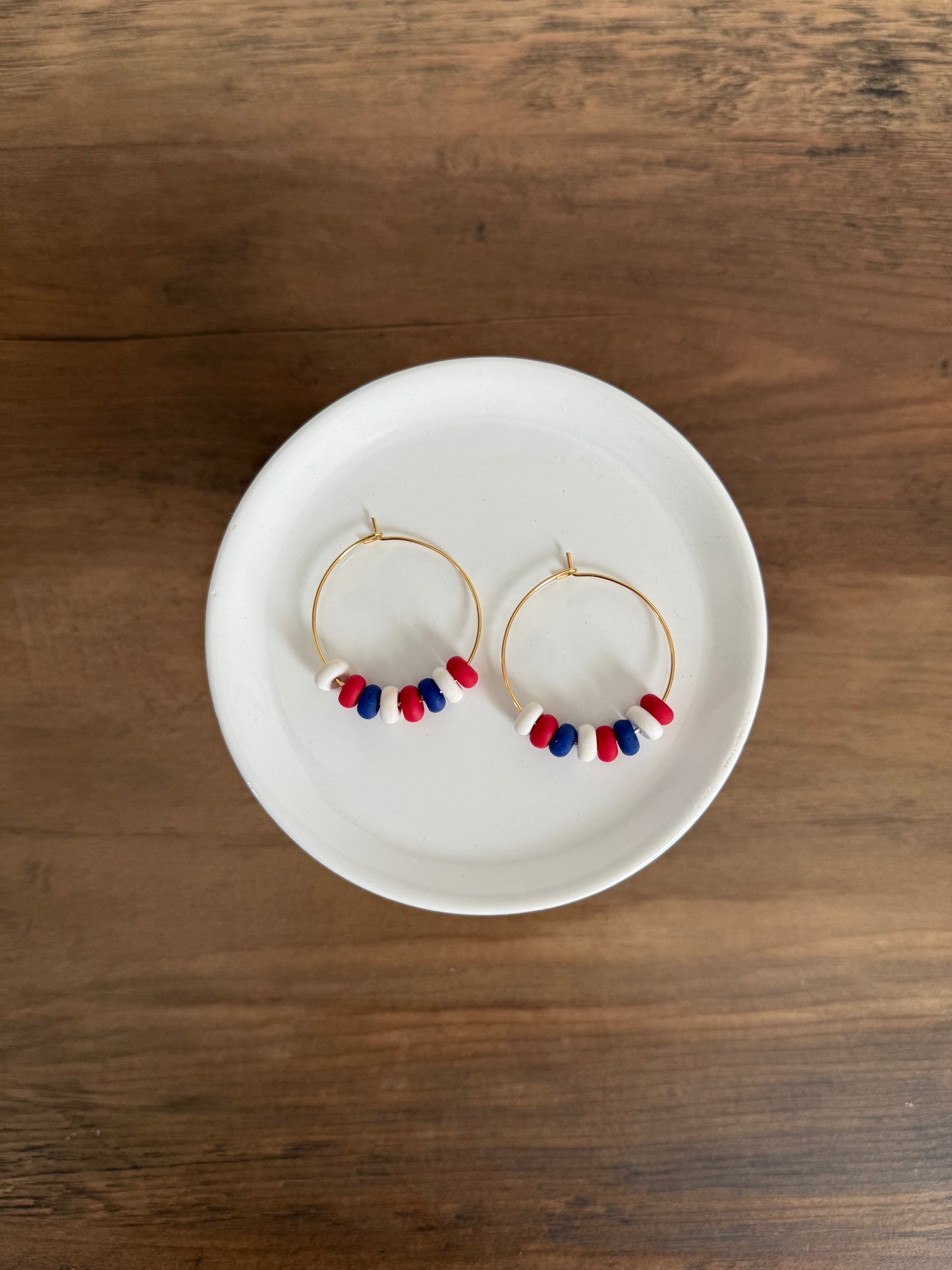 Stars and Stripes Bead Hoop