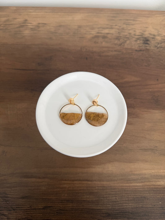 Gold Stone Dangle