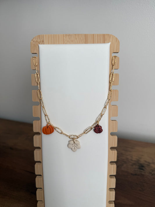 Fall Link Necklace