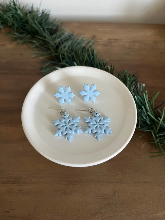 Snowflake Stud and Dangle Pack (Blue)